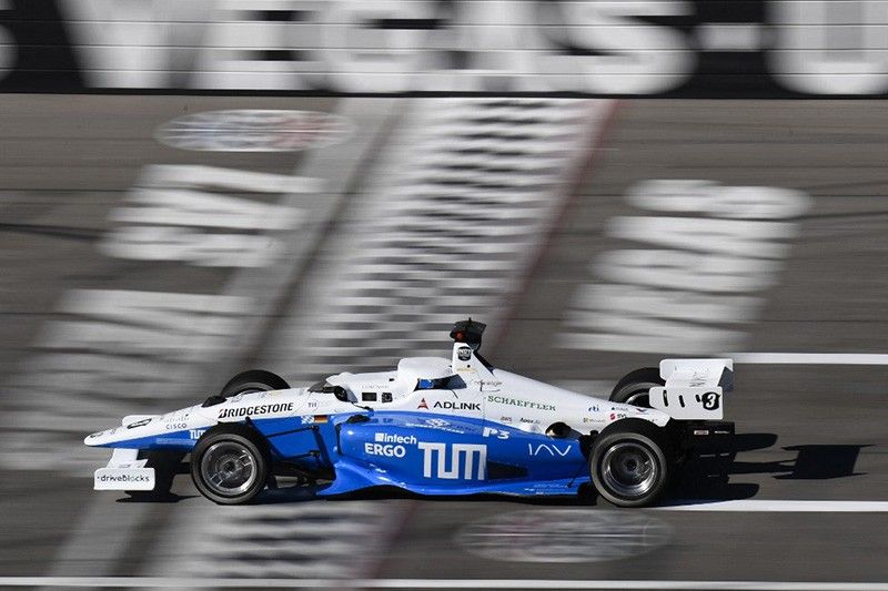 Self-driving race cars zip into history at CES in Las Vegas