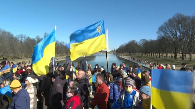 Gathering in US capital in support of Ukraine