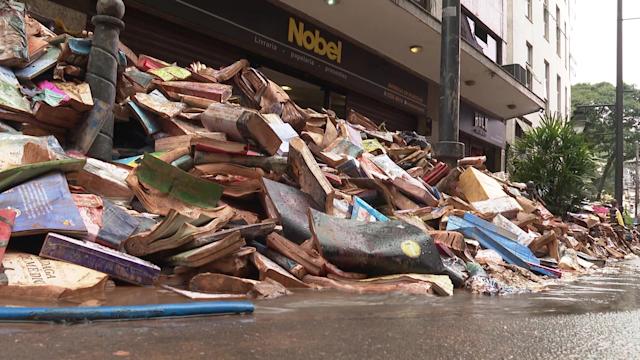 Bookstore loses thousands of books after heavy floods in Brazil’s Petropolis