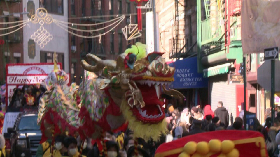 Parade held in New York’s Chinatown to celebrate Lunar New Year