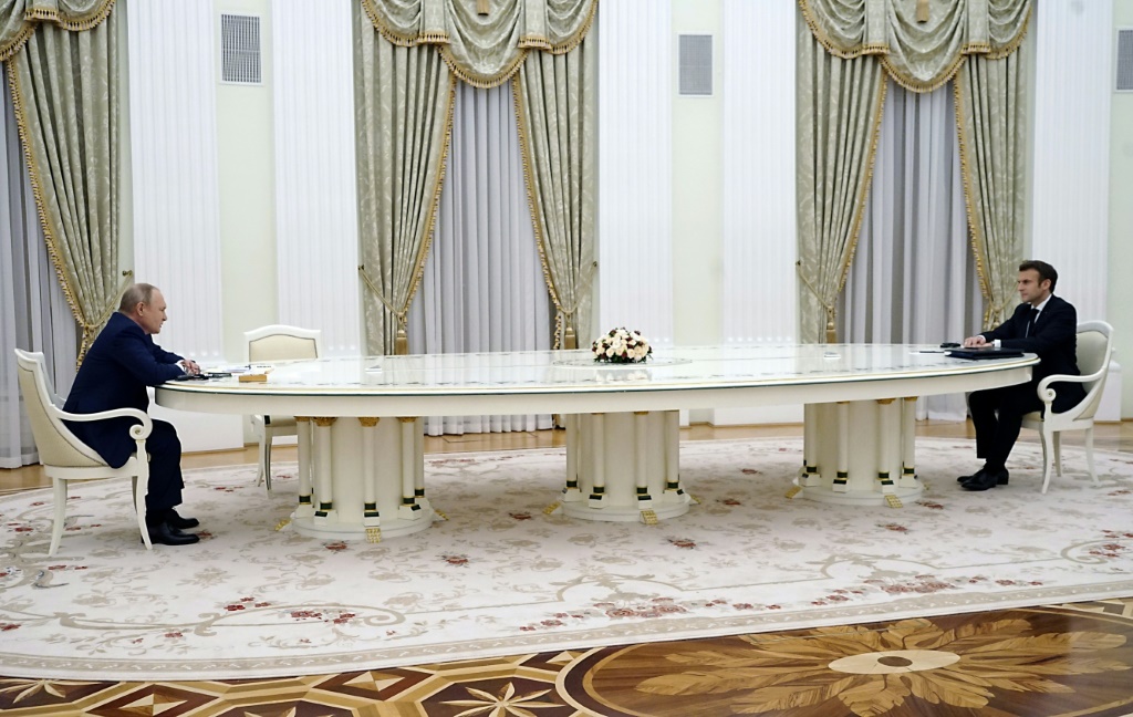 Long shot: Putin’s giant table sparks jokes — and speculation