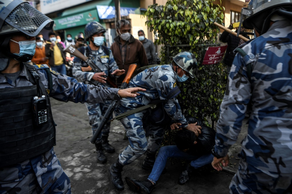 Nepal arrests dozens in protest against US grant