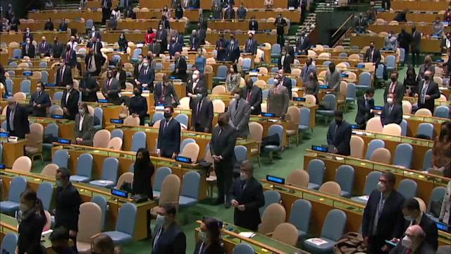 Special UN General Assembly session on Ukraine opens with minute’s silence