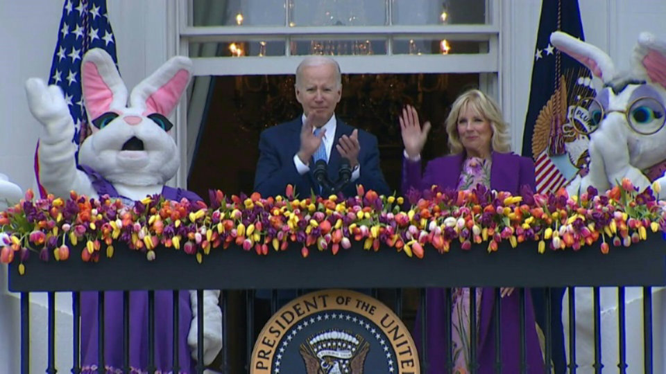 The Bidens hold traditional Easter egg roll at White House