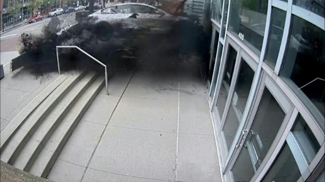 Tesla crashes into Ohio building at high speed