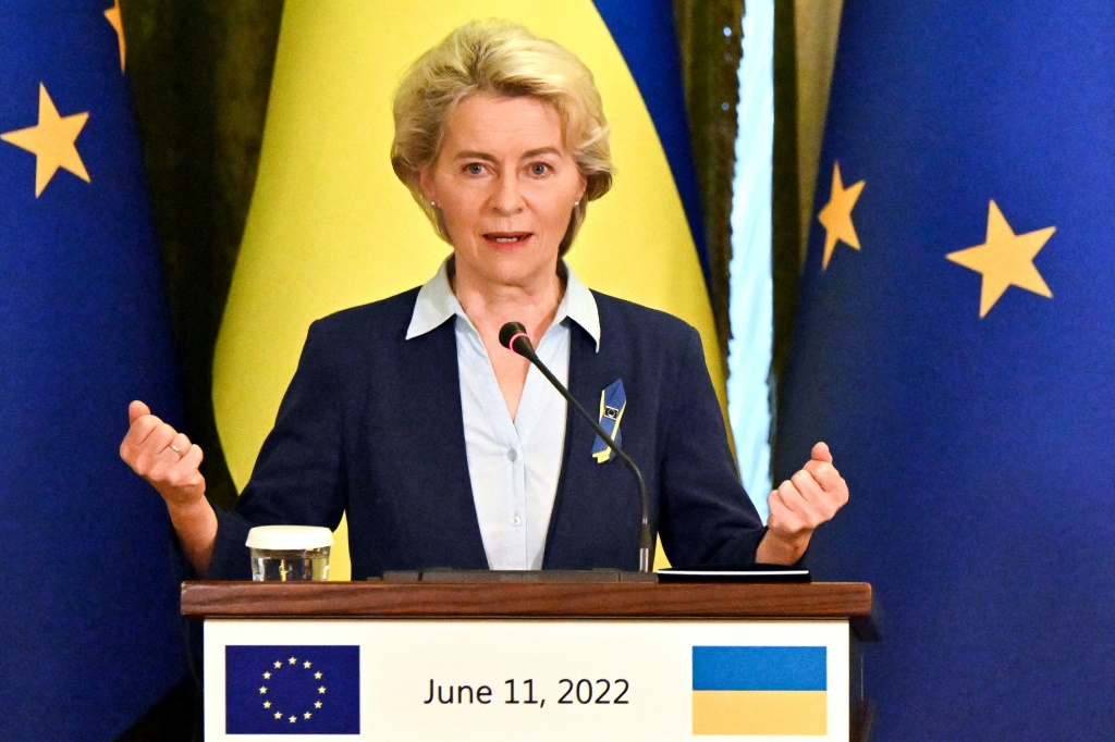 Ukraine to get word on EU hopes next week: von der Leyen