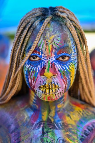 Colombia celebrates body paint at colourful festival