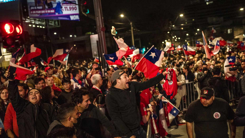 Chileans celebrate rejection of new constitution