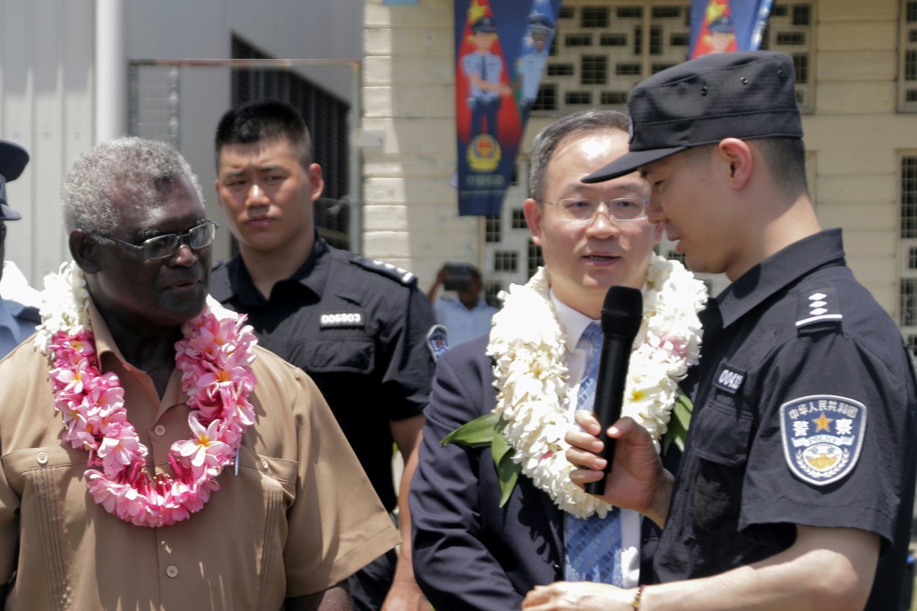 Solomons handed water cannons, police gun shipments from China, Australia