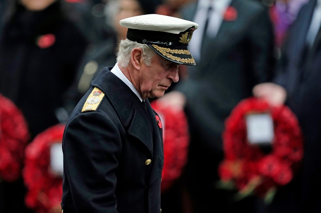 Charles III leads first Remembrance Sunday as king