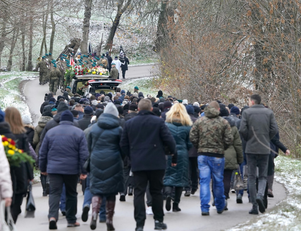 Funeral held for man killed by Poland missile blast