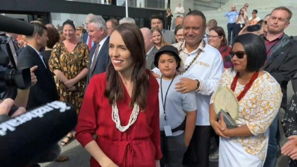 New Zealand PM Jacinda Ardern leaves Parliament to officially resign