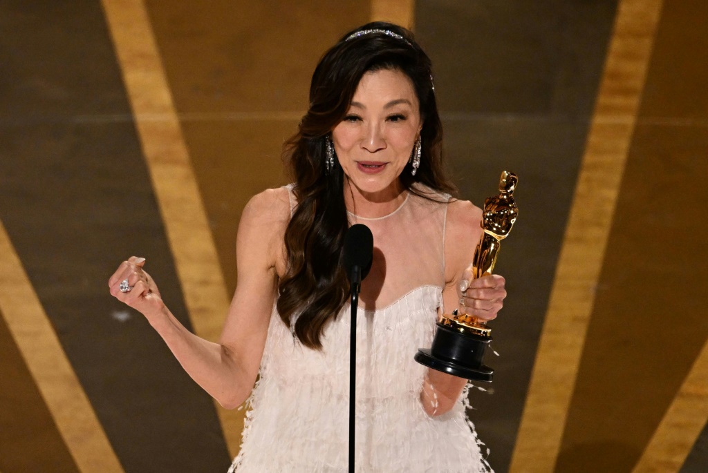 Michelle Yeoh makes history as first Asian to win best actress Oscar