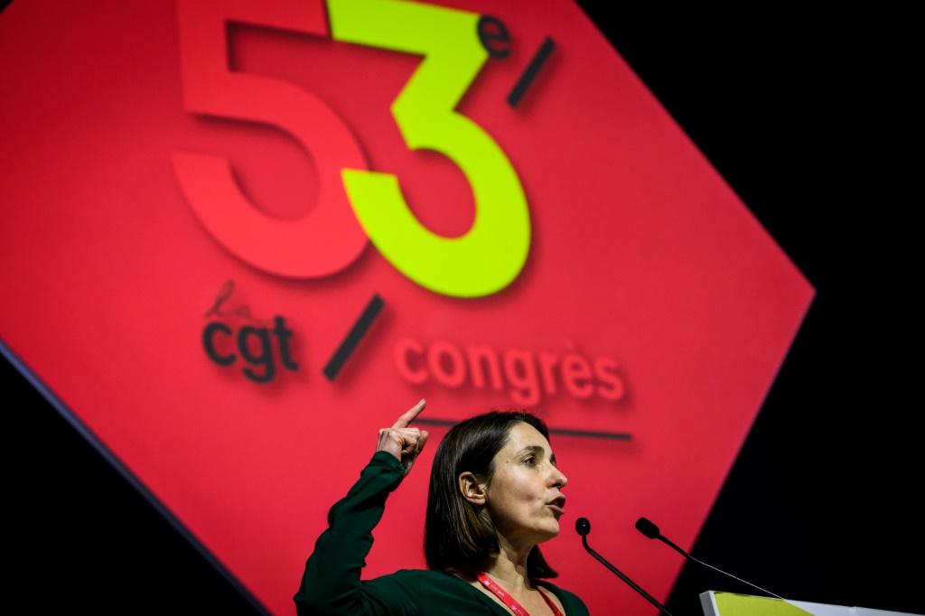 France’s CGT union elects first woman as chief amid protests