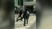 People run inside French mall on fourth consecutive day of protests