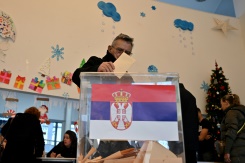 Serbian populist party looks to extend rule in double-header vote