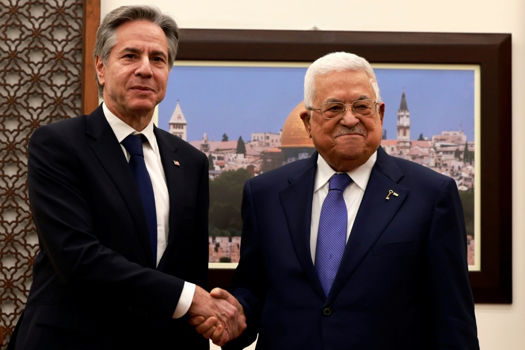 Blinken meets Palestinian leader after urging Israel to spare Gaza civilians