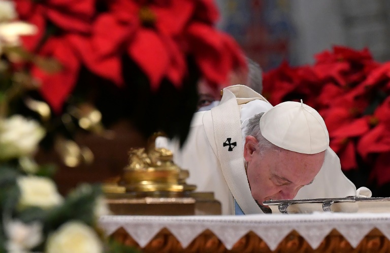 Pope urges peace at New Year, says hurting women insults God