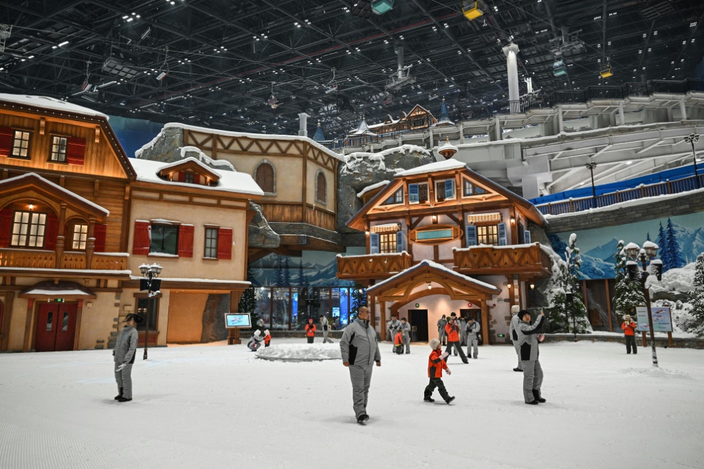 World’s largest indoor ski resort opens in Shanghai as China logs hottest month